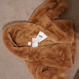 Seed Heritage Rust Furry Baby Jacket size 6m